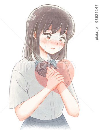 女性 泣く 涙 失恋のイラスト素材 - PIXTA