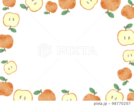 フレーム 枠 りんご 林檎のイラスト素材 - PIXTA