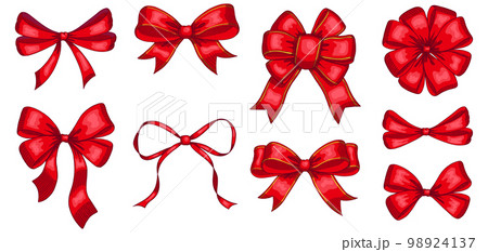 red ribbons png