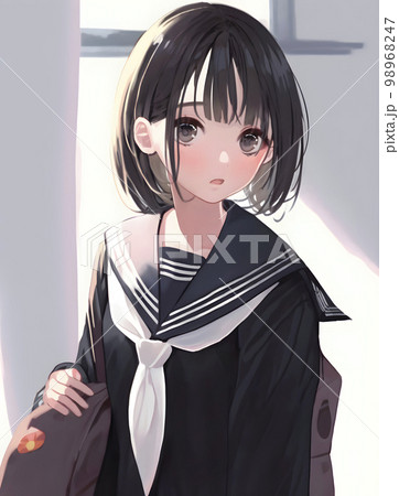 少女の絵画(ショートヘア) 銀髪ショート少女 #4/7 - ちょん＊/ illustration NFTs | Adam byGMO