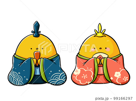 ひよこ 雛人形 ひな人形 ひな祭りのイラスト素材 - PIXTA