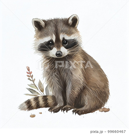 Raccoon Illustrations - Pixta