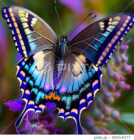 光る蝶のイラスト素材 - PIXTA