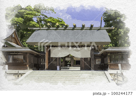京都 水彩画 水彩 天橋立のイラスト素材 - PIXTA