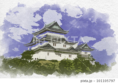 和歌山城 城のイラスト素材 - PIXTA