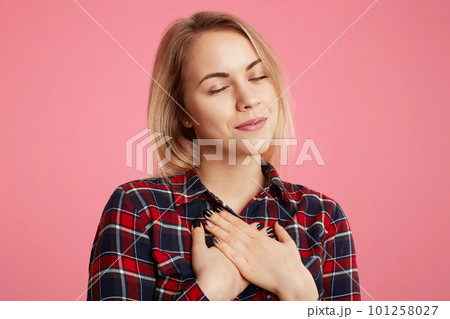 Blond man covering woman's breast - Stock Photo [20253759] - PIXTA