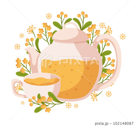 Anime style tea - Stock Illustration [84223964] - PIXTA