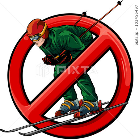 Cute Skiing Boy Dressed in Winter Clothes - Stock Illustration  [109387942] - PIXTA