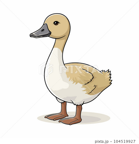 cartoon baby goose