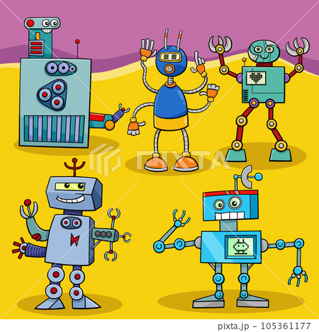 Mini and realy nice robot stock illustration. Illustration of front -  113690971