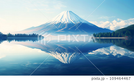 逆さ富士のイラスト素材 - PIXTA