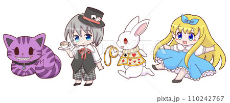 制作中 オリジナルイラスト 「アリスと執事時計ウサギ」 Amazon.co.jp: ハートの国のアリス時計ウサギと午後の紅茶を前