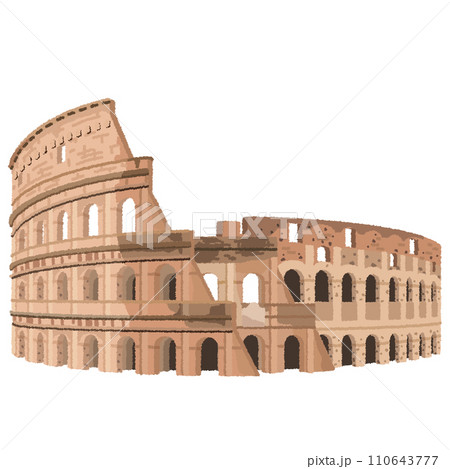 ヨーロッパ イタリア ローマ コロッセオのイラスト素材 - PIXTA