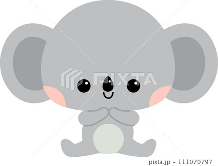 Simple and cute koala clip art illustration - Stock Illustration  [91225664] - PIXTA