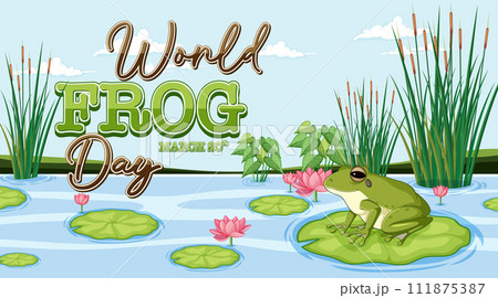 Realistic frog illustration - Stock Illustration [77674288] - PIXTA