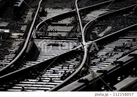 鉄道　ポイント切り替え 線路 ポイント切り替え 鉄道 ポイントの写真素材 - PIXTA