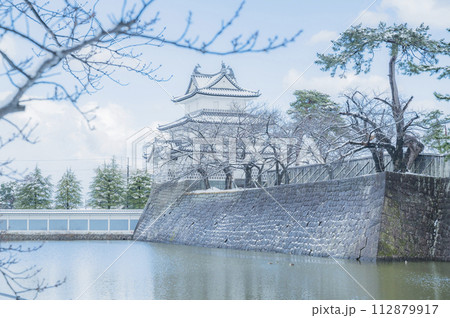 新発田城 冬 雪 冬景色の写真素材 - PIXTA