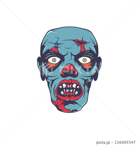 ゾンビ 顔 面 面子のイラスト素材 - PIXTA