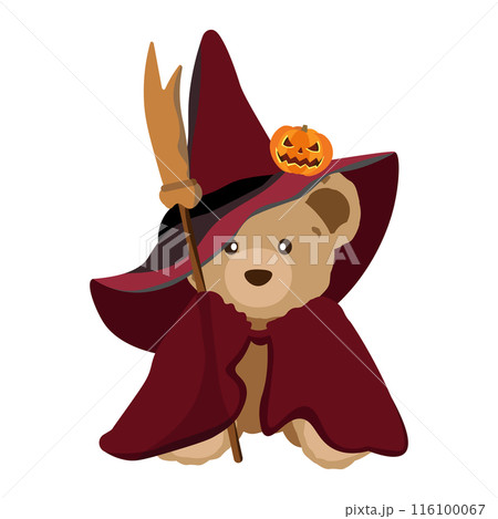 ハロウィン★お化けにちょこん♪つぎはぎクマ ハロウィン☆お化けにちょこん♪つぎはぎクマ