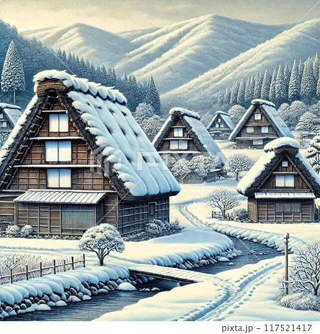 白川郷のイラスト素材(521点以上の高品質なイラスト素材