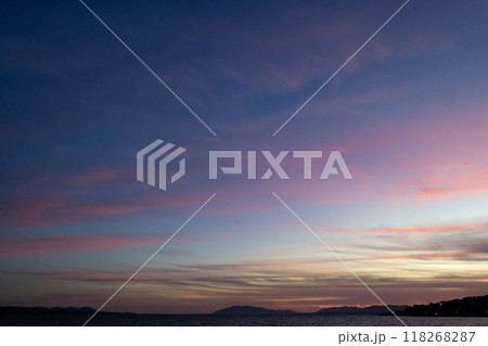 空と光の写真「綺麗な夕焼け」 download