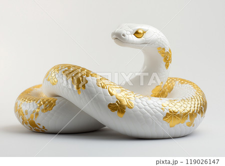 *白へび（画像1～4枚目）* 白蛇 白へび ヘビ White snake（大） 天然石 九熊の店 通販