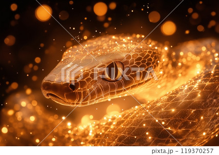 ヘビ 蛇 金 黄金のイラスト素材 - PIXTA