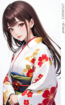 日本人 女性 着物姿 (鉛筆画) Amazon.co.jp: 大人の塗り絵プレミアム着物姿の乙女たち (大人の
