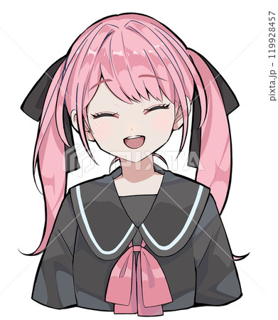 セーラー服 女子高生 ツインテールのイラスト素材 - PIXTA