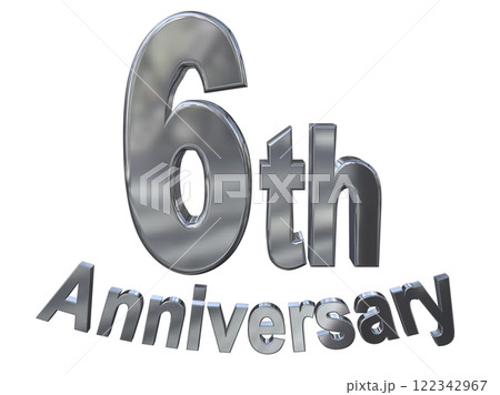 6周年マーク アニバーサリー Anniversary 6thのイラスト素材 - PIXTA