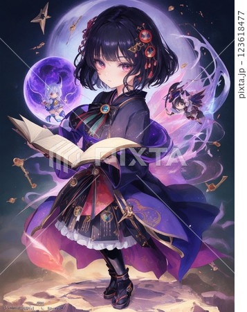 陰陽術を操る少女