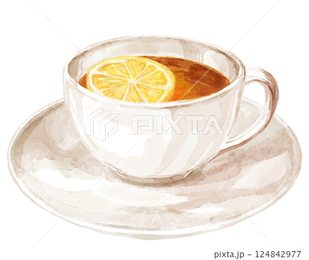 カップ ティーカップ 水彩画 食器の写真素材 - PIXTA
