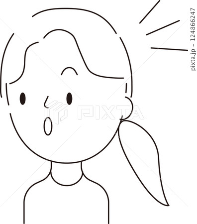 人物 女性 ポートレート 振り返るのイラスト素材 - PIXTA