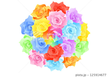 HaRu レインボー ローズ フラワー バラ 花 薔薇 1点物 絵画 油絵 ♪ HaRu 花 薔薇 ばら バラ 花瓶 1点物 真作 原画 絵画 油絵｜Yahoo