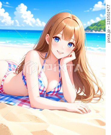 ビキニスタイルの女性イラスト ビキニスタイルの女性イラスト beautiful-woman-bikinis-