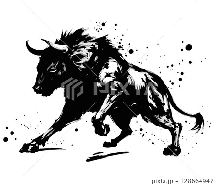 抽象的な水墨画 闘牛 File:Nansō Satomi Hakkenden - Rampaging cattle.jpg - Wikipedia