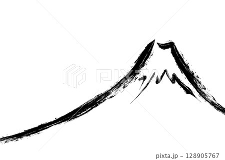 水墨画 山のイラスト素材 - PIXTA