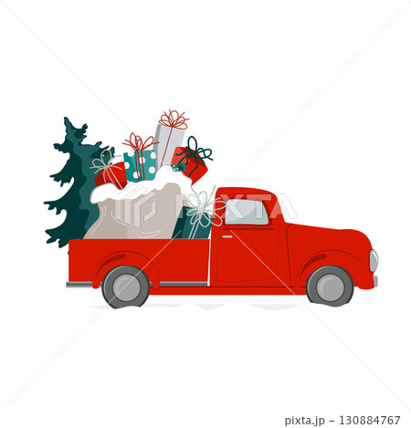 サンタクロース 車 自動車 運転のイラスト素材 - PIXTA