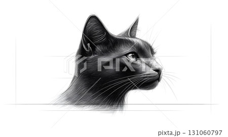 猫のデッサンの写真素材 - PIXTA