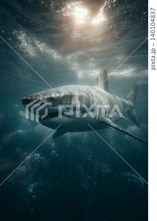 ホオジロザメの写真素材 - PIXTA