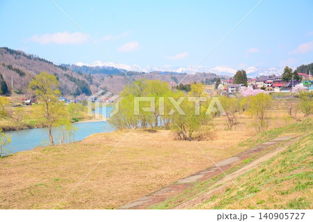 千曲川 風景の写真素材 - PIXTA