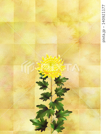 金屏風 和柄 背景 花のイラスト素材 - PIXTA