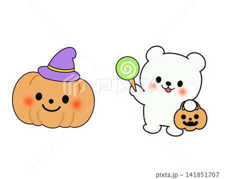 ハロウィン クマ お化け オバケのイラスト素材 - PIXTA